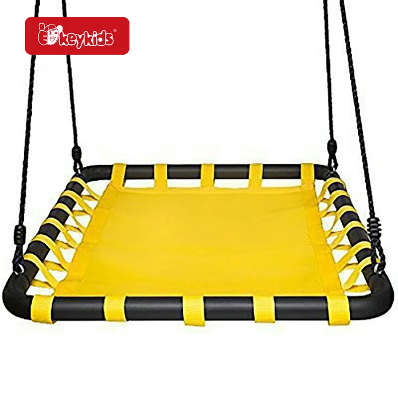 Outdoor Play Equipment Blue Rectangular Nest Swing for Kids & Adults W01D291